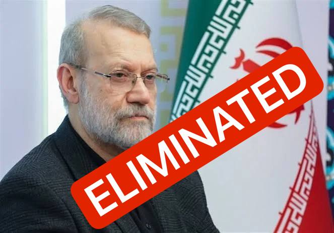 AvniItamar's tweet photo. In the main pic: AI Netanyahu orders last night the attacks on the entire Basij leadership, starting with the commander, his deputy and lower chain of command + one of the strongest people in Iran since Khamenei was wiped out (if not the strongest) - Ali Larijani. #YouCantHide 😎 https://t.co/BvRhtSgb0Z