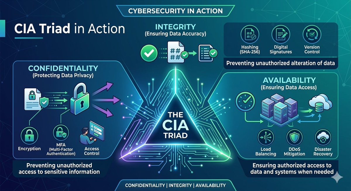 essangisaac's tweet photo. #CyberSecurity #InfoSec #CIATriad #TechCommunity #DataProtection #SecurityAwareness https://t.co/KuxQ3RzzJ4
