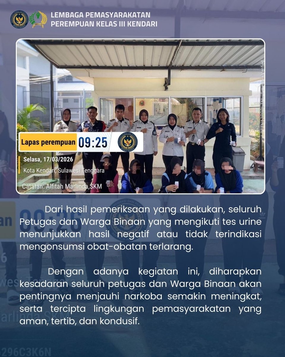 LPPKendari's tweet image. #guardandguide
#ditjenpaspemasyarakatan
#kanwilditjenpassultra
#lapasperempuankendari
#LAPERI