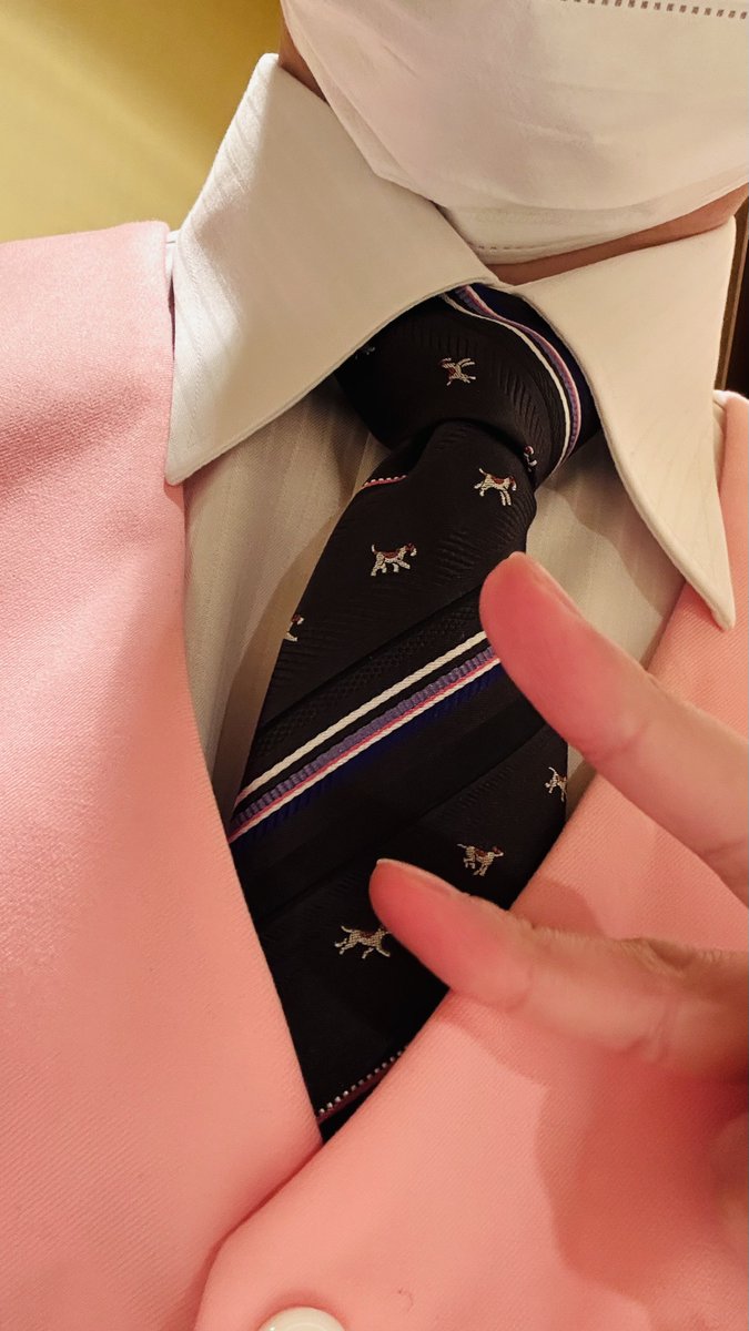 新しいネクタイ可愛い

猫と犬の、差し色ラベンダーが入ったやつ〜

仕事頑張れるや