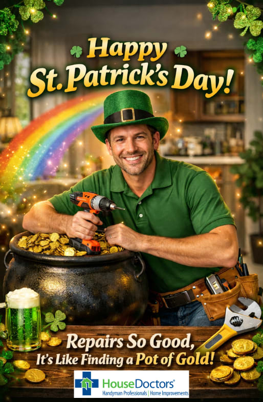HouseDoctorsNKC's tweet image. 🌈 No need to chase rainbows—our team fixes it all, big or small! This St. Patty’s Day, let luck AND skill be on your side. 🏠✨

 #LuckyHome #HandymanHelp #StPatricksDay #HandymanLife #HandymanHeroes #HouseDoctorsofNorthlandKC #Handyman #HappyHome #HomeRepairs #HomeRemodeling