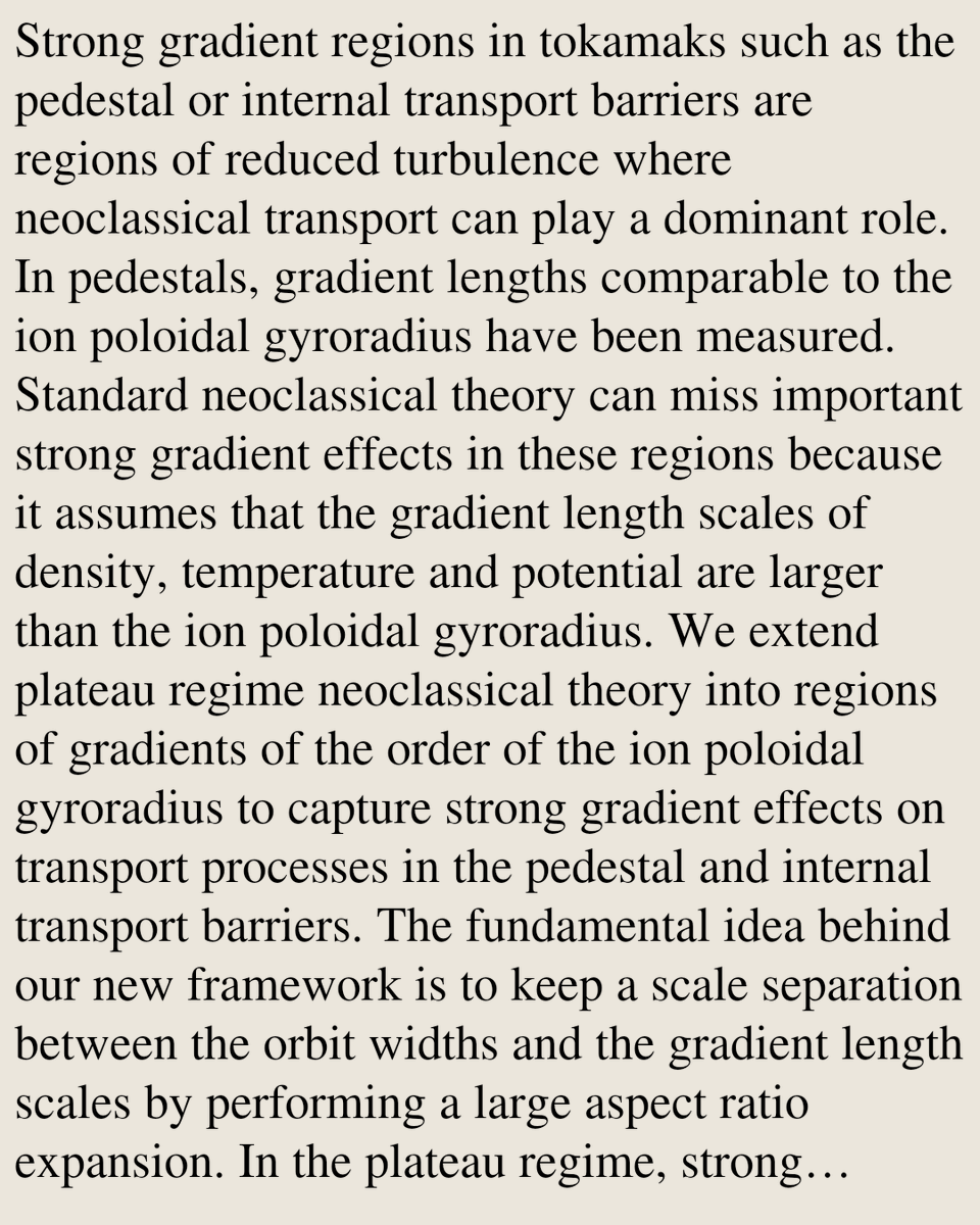 Strong gradient neoclassical transport in the plateau regime

Silvia Trinczek, Felix I. Parra, Peter J. Catto, Iván Calvo
arxiv.org/abs/2603.14433 [𝚙𝚑𝚢𝚜𝚒𝚌𝚜.𝚙𝚕𝚊𝚜𝚖-𝚙𝚑]