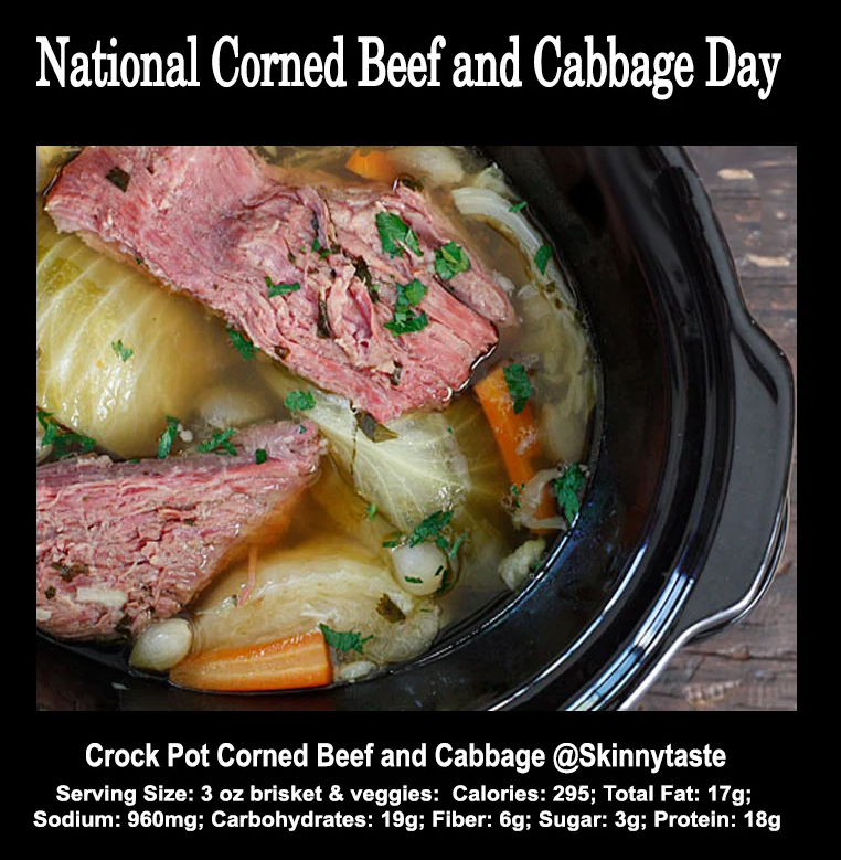 DietitianOnline's tweet image. Crock Pot Corned Beef and Cabbage @Skinnytaste. To “corn” something is to preserve it in a salty brine (the term “corn” refers to the coarse grains of salt used for curing). National #CornedBeefandCabbage Day #stpatricksday #recipe skinnytaste.com/crock-pot-corn…