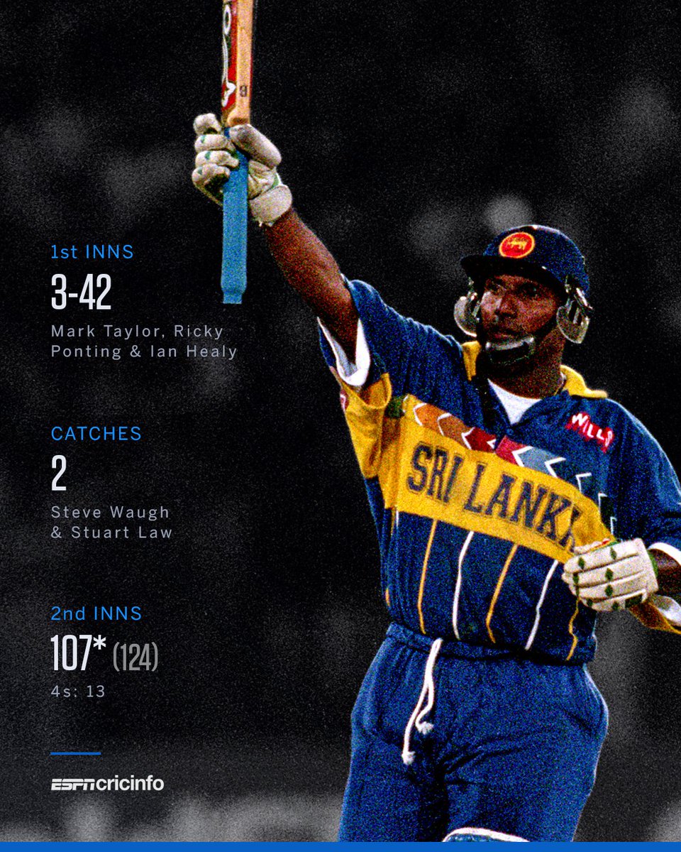 Aravinda de Silva's all-round mastery in the 1996 World Cup final is the stuff of legends 🐐