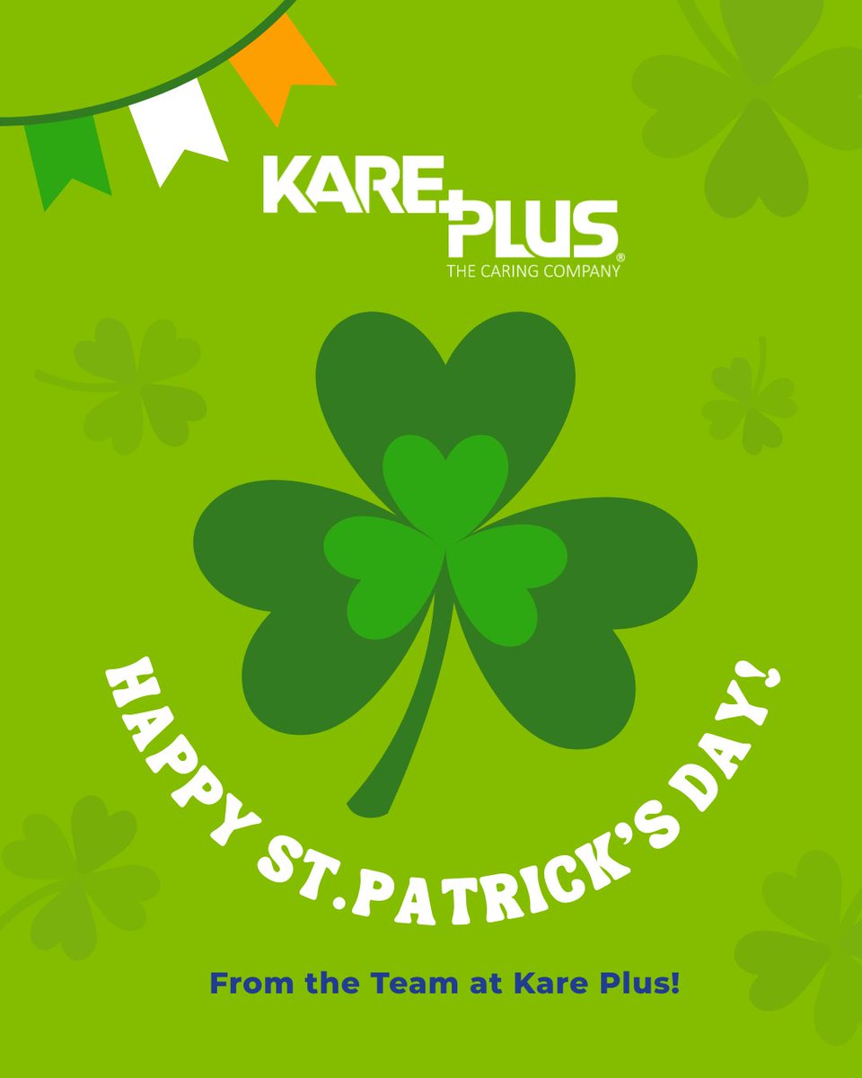 Happy St. Patrick’s Day from Kare Plus! ☘️✨

Wishing everyone a day full of joy, fun, and a little extra luck! 💚 

#StPatricksDay #KarePlus #IrishSpirit #LuckyDay