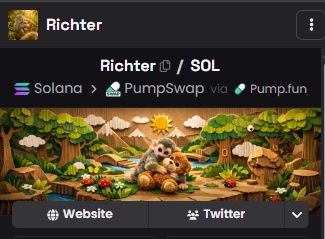 Dex update done 
$Richter
AzC6TsQMb7dGtmH6SCERtEEi1qxTXtM4MjYN4Wrhpump