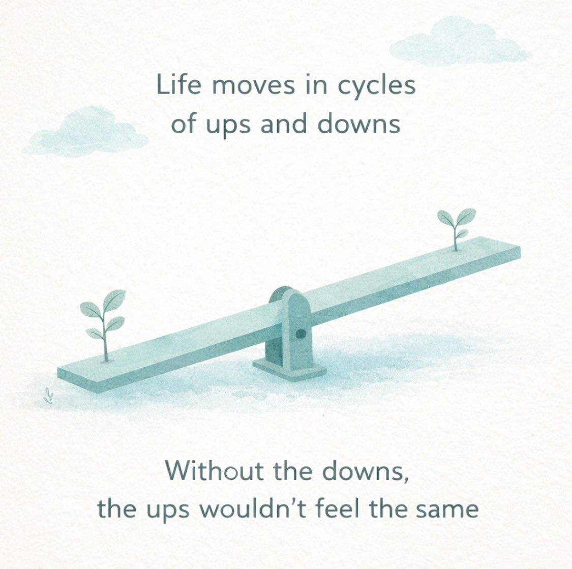 HealthSenseCo's tweet photo. Ups and downs aren’t signs that something is wrong 💙

They are reminders that life is moving, changing, and shaping us. The hard moments give depth to the good ones ✨

#mentalwellness #growthmindset #selfawareness #MindfulLiving #personaldevelopment https://t.co/WzU7mXBxXD