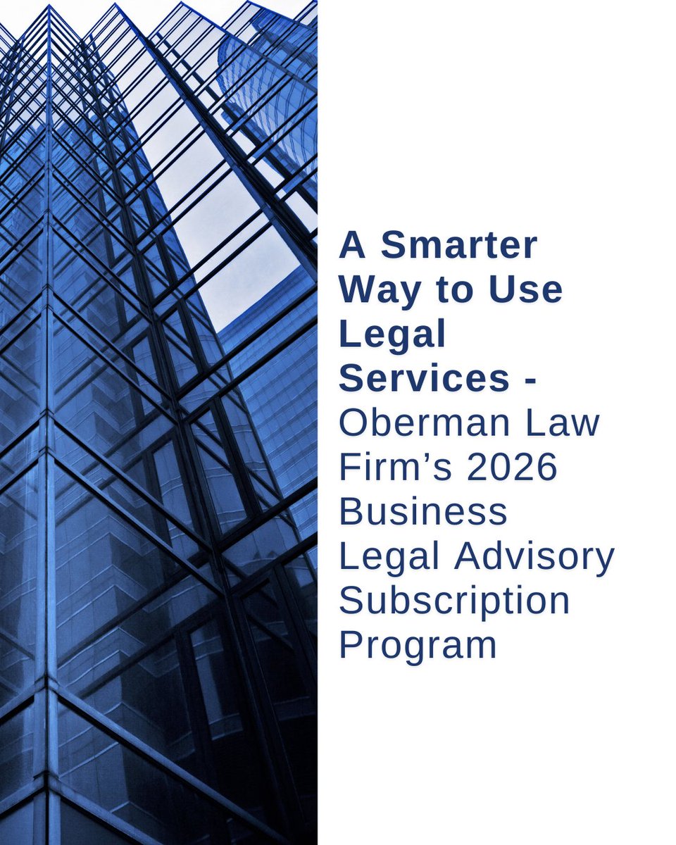 ObermanLaw's tweet image. Legal services shouldn’t be reactive.

Our subscription model delivers continuous legal support—not just crisis management.

#SmartBusiness #LegalInnovation #AdvisoryServices