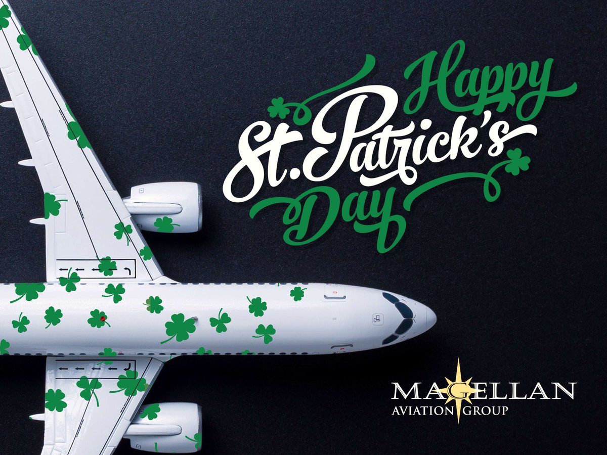 magellanav's tweet photo. Happy St. Patrick’s Day from Magellan Aviation Group. ☘️

Today we celebrate our colleagues in Shannon, Ireland, and the heritage that connects our global aviation community.

Wishing everyone smooth skies and a little Irish luck along the way. https://t.co/KKzo63xZFr
