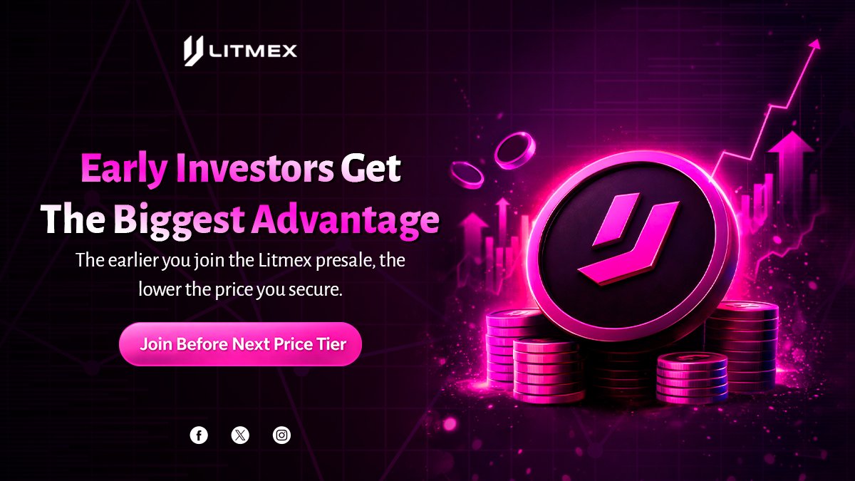 Litmexprotocol's tweet image. The biggest gains in crypto always belong to early believers.
With Litmex, every presale stage increases the price.
Secure your tokens before the next price tier activates.
🚀 Join the Litmex Presale now.
👉 litmexpresale.com

#LMX #Litmex #Presale #AIcrypto #CryptoPresale