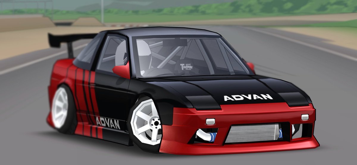 tasuketr_'s tweet photo. ADVAN 180sx 配布します。
2次配布・荒らし❌
改変⭕️ ボディはマットの黒です。
#frlegends #FRLegends配布 
https://t.co/v4EeMJ2VBO https://t.co/nQRadI7NMN