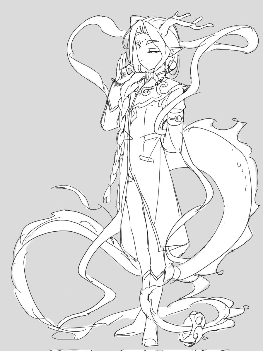 zhzh551101's tweet photo. 我忘记画那个飘飘了呃 https://t.co/O1my0qXqXH