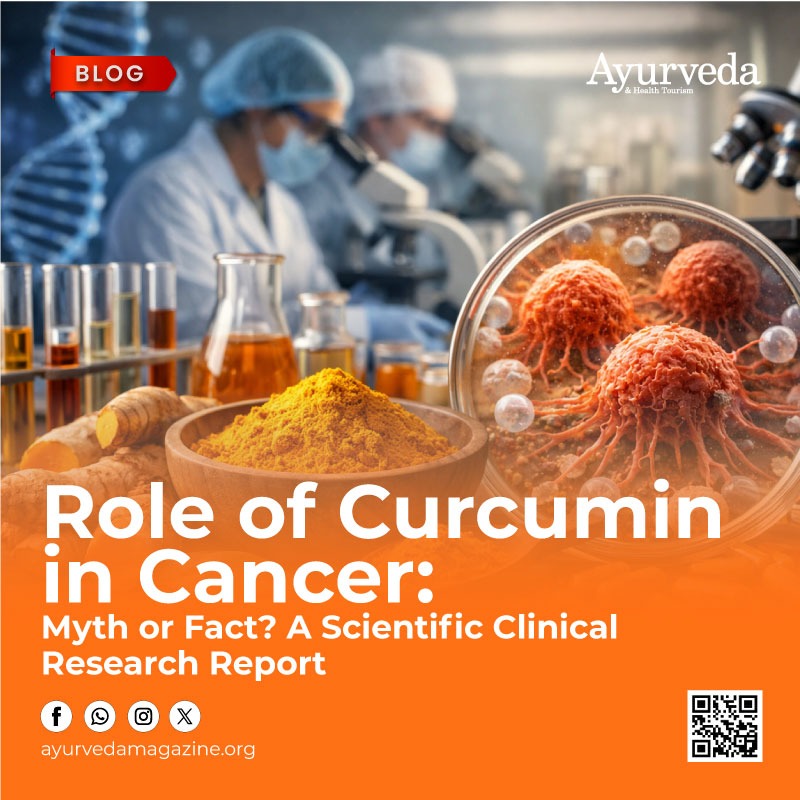 ayurvedahtm's tweet image. 🧬 Curcumin in Cancer: Myth or Fact?

Research is exploring how curcumin may influence inflammation and cellular health—but how strong is the evidence? 🌿

Read more: ayurvedamagazine.org/ayurveda/blog/…

#Curcumin #CancerResearch #Ayurveda