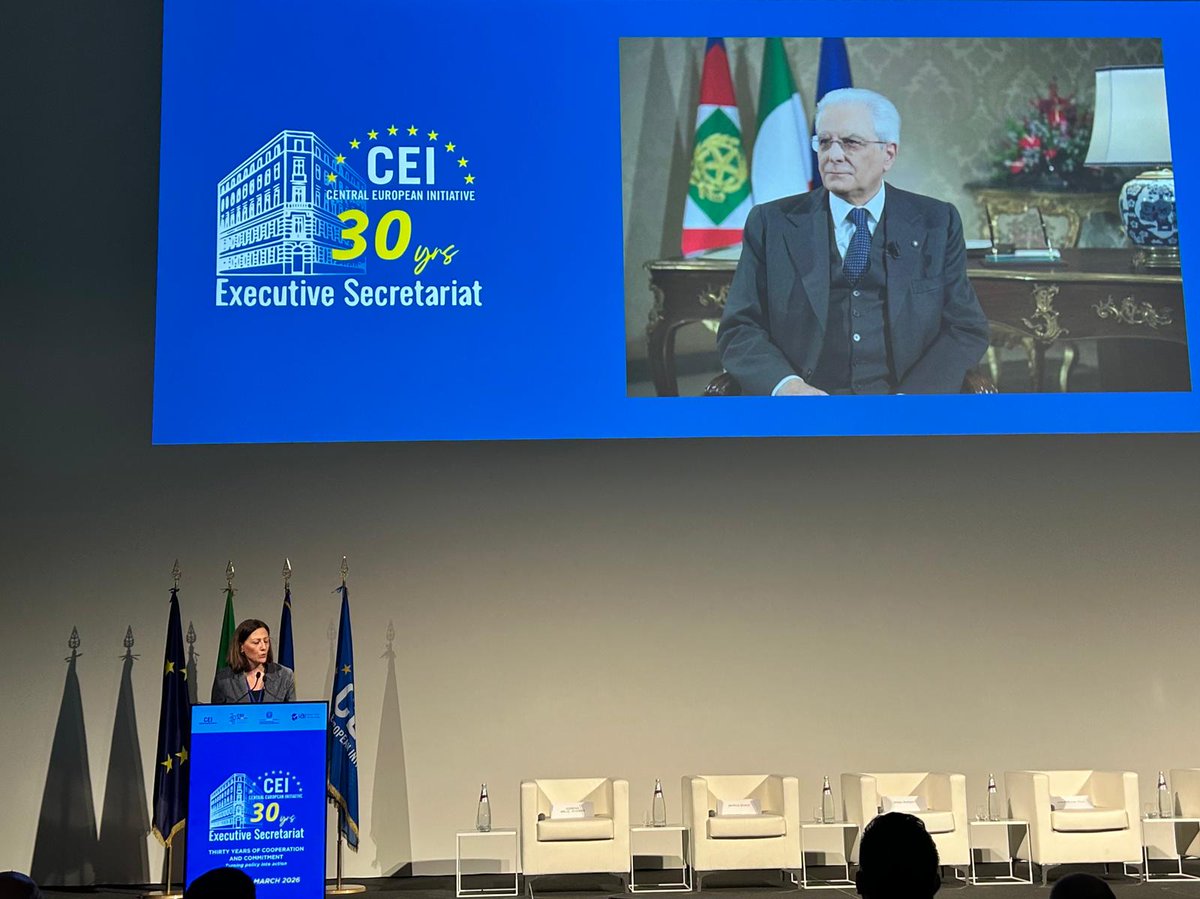 IAIonline's tweet image. 📍 Today in #Trieste: the 30th Anniversary of the CEI Executive Secretariat

Today marks an important milestone for the Central European Initiative. Thirty years after the establishment of its Executive Secretariat, representatives from governments, institutions and international