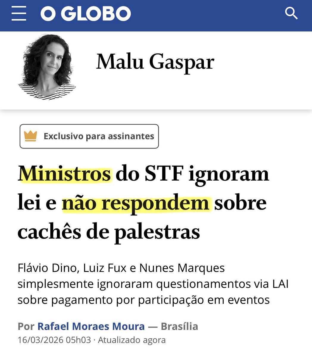 Há centenas de idosos presos por protestar sobre esse tipo de coisa, mas eles foram chamados de golpistas por estes mesmos ministros do STF, com apoio desta mesma imprensa.