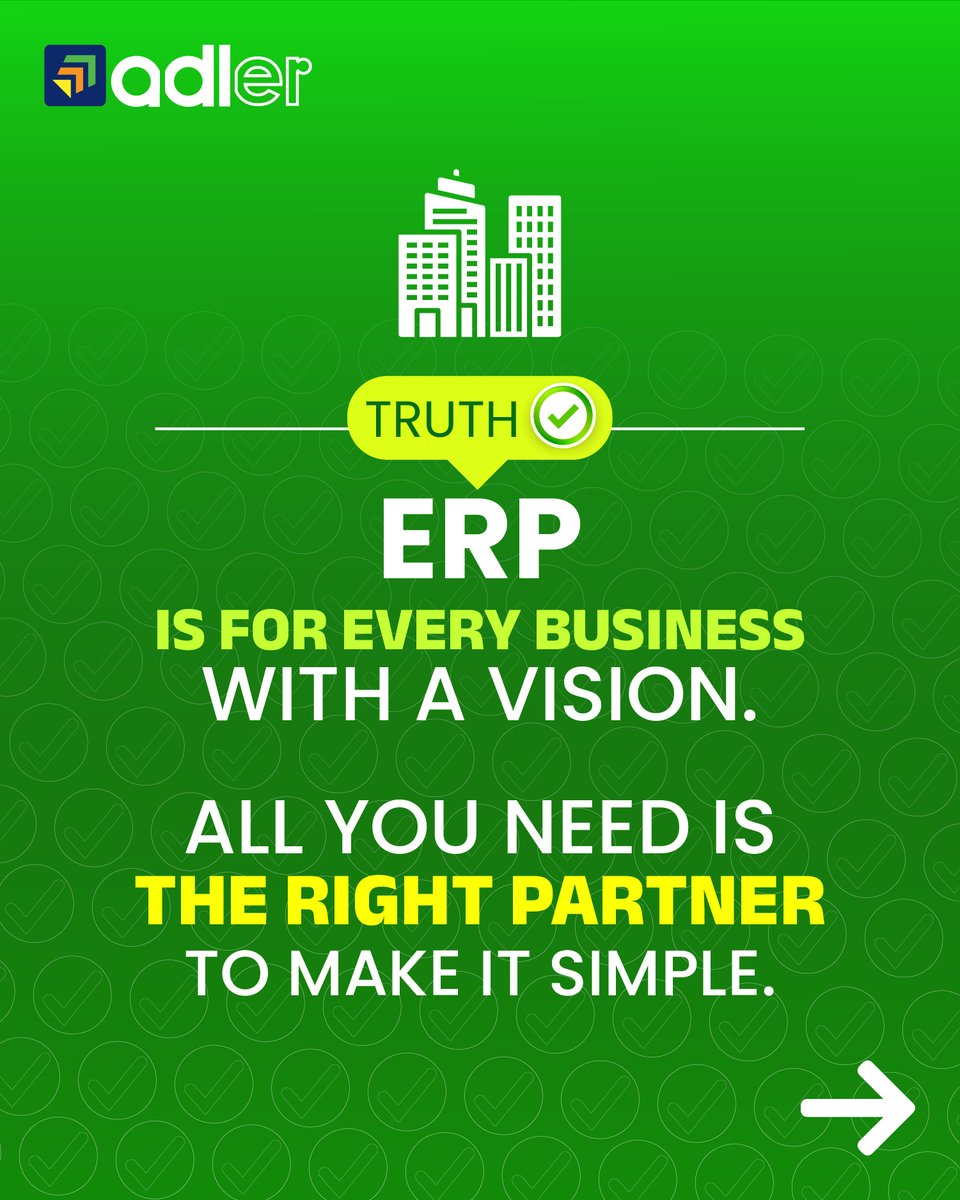 AnvinInfosystem's tweet photo. Stop waiting to “be bigger” before getting ERP.
Structure is not a reward for scale. It is what helps you scale. The real difference is having a partner who makes it practical and manageable. Try AdlER’s @AnvinInfosystem modular ecosystem👉 https://t.co/mggSqzBv0s https://t.co/MqGzl2LYS1