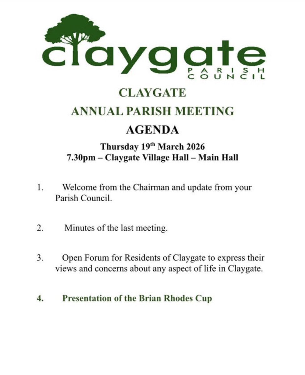 Claygate Village Association tweet media