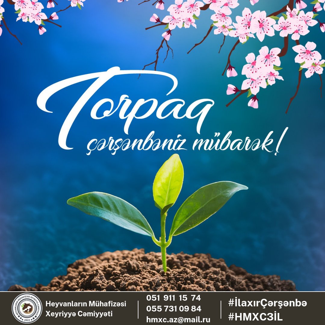 hmxc_az's tweet photo. Bu gün İlaxır çərşənbədir🌱
Novruzun son çərşənbəsi - Torpaq çərşənbəniz mübarək!

#HMXC #HMXCAZ #NovruzBayramı #İlaxırÇərşənbə #TorpaqÇərşənbəsi https://t.co/PKIsF7IVVv