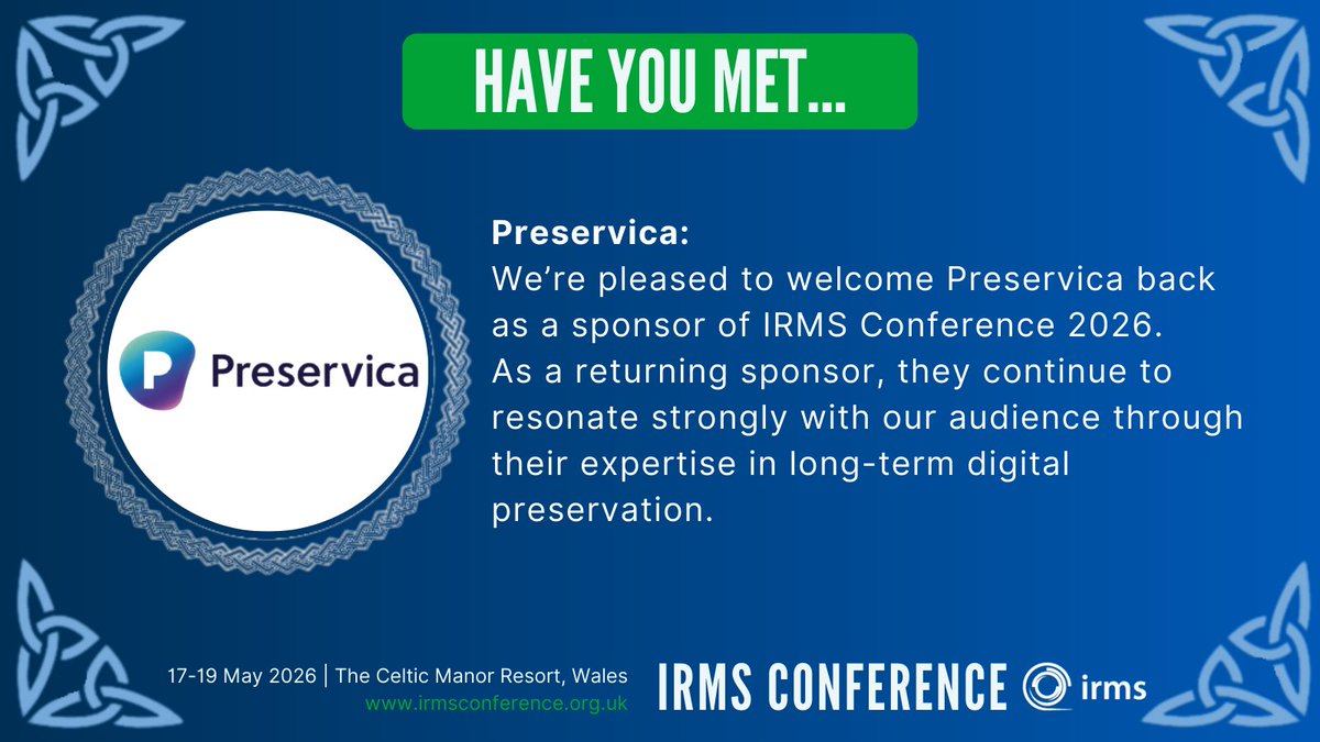 IRMS Conference tweet media