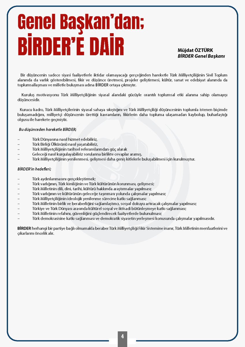 🔊E-Bültenimizin dördüncü sayısı yayında!

Güncel konulara dair analiz ve değerlendirmelerin yer aldığı e-bültenimizin dördüncü sayısı yayımlandı.
Keyifli okumalar dileriz.🙏🏻
<a href="/ucyedidokuz/">ÜçYediDokuz</a> 

🔗Yeni sayımıza link üzerinden ulaşabilirsiniz.
birder.org.tr/2026/03/17/bir…