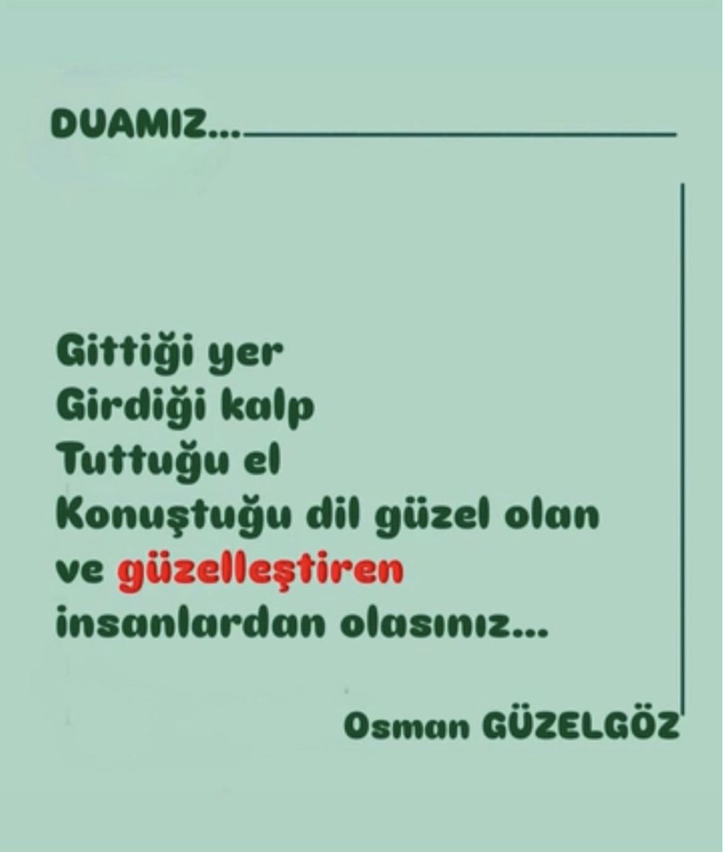 GÜZEL İNSAN…