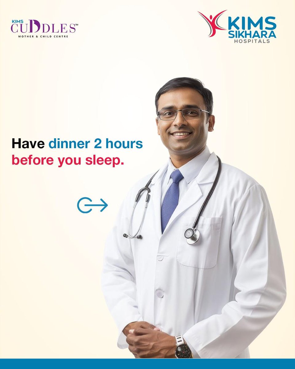 KimsSikhara's tweet image. Eat at least 2 hours before bedtime to give your body time to digest and rest—late-night munching can disrupt sleep, slow your metabolism, and contribute to unhealthy weight gain.

#GutHealth #HealthyEatingHabits #KimsSikhara #healthylifestyle