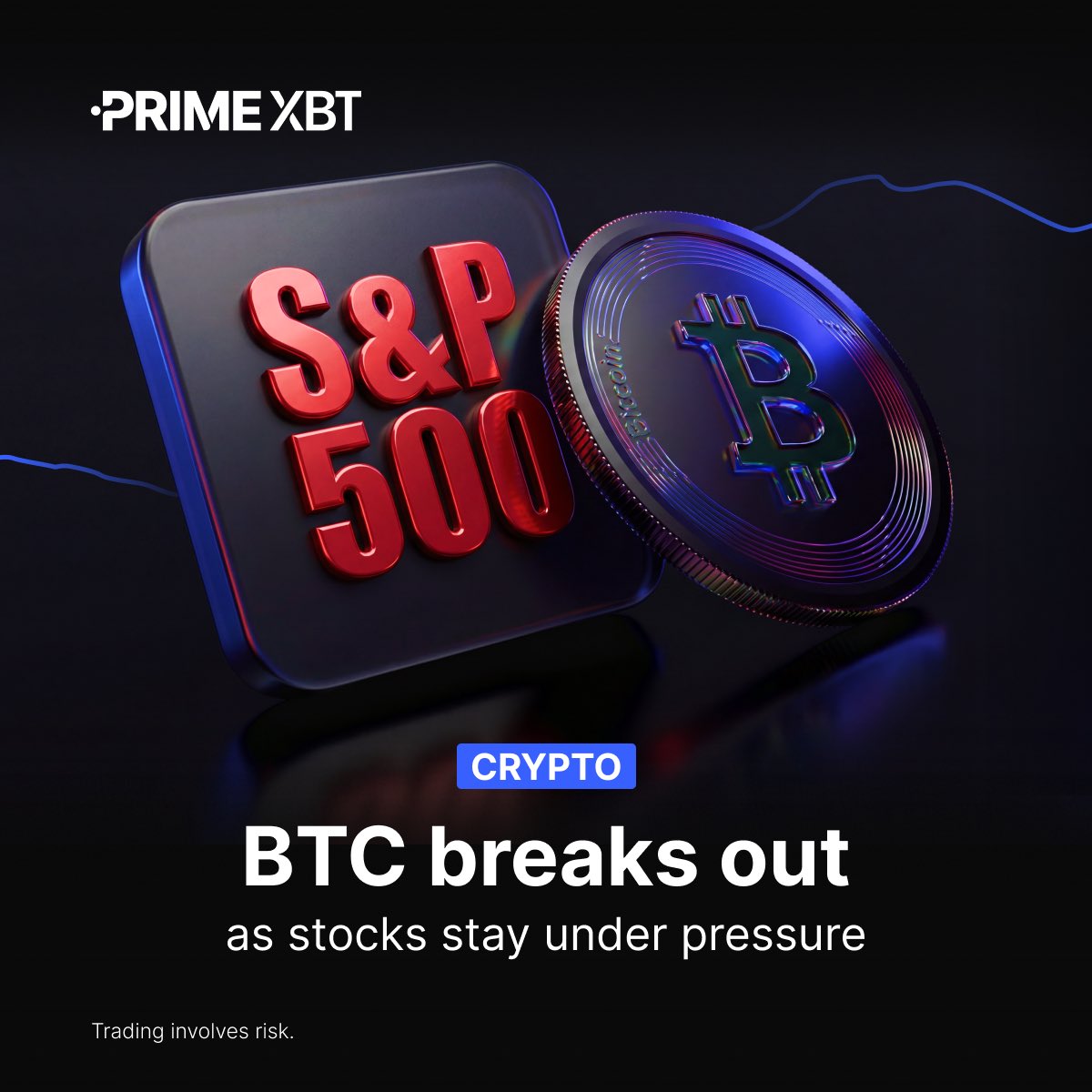 📉 Stocks down, #Bitcoin up.

The de-coupling is here. While the #SP500 struggles, $BTC is eyeing a breakout as the ultimate macro hedge.

➡️ Full market analysis: eng.primexbt.com/3PcfGCB