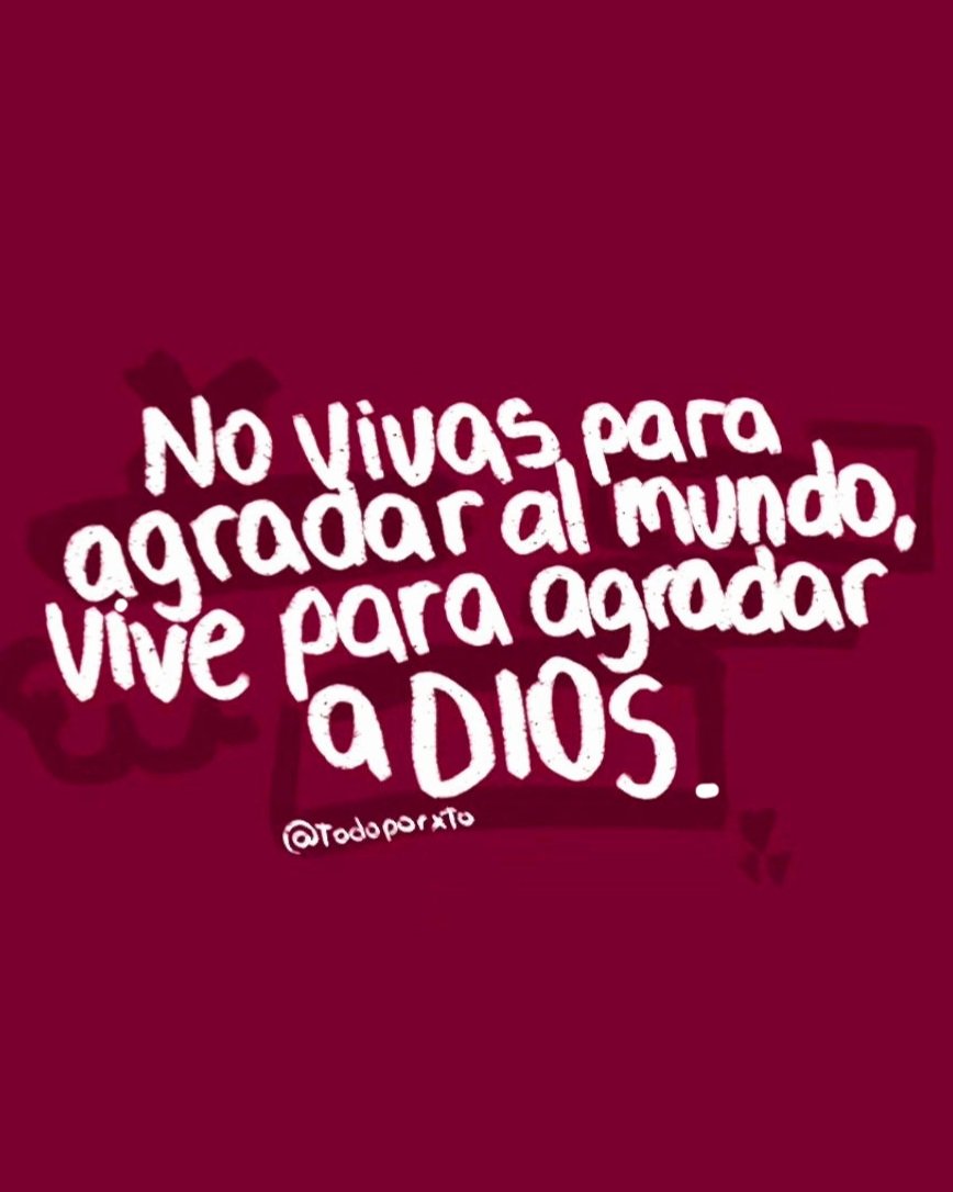 Nadie es monedita de oro para agradar a cada persona, ni tampoco puedes ser un camaleón para acomodarte a cada expectativa.
Enfócate en agradar a Dios pues solo a Él le debemos todo.
#VerdadSeaDicha #SoloDiosBasta #AmorDelBueno