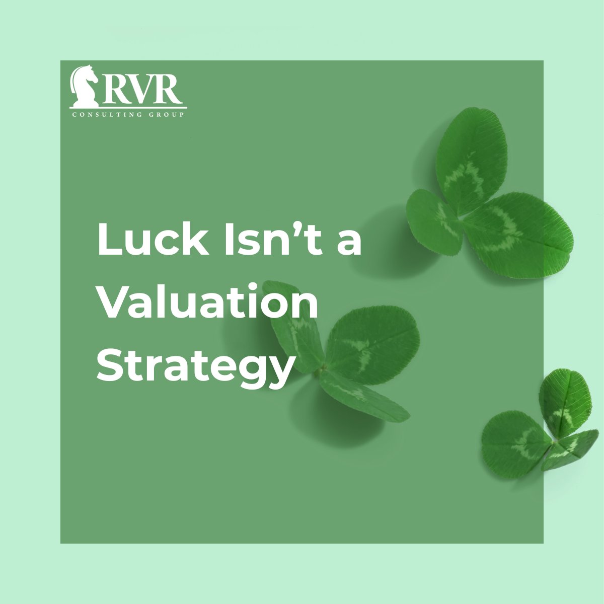 Luck is great.

Valuation isn’t built on it.

Sustainable enterprise value comes from profitability, repeatability, and disciplined leadership — not timing or chance.

Happy St. Patrick’s Day.

May your margins be strong and your growth be repeatable.