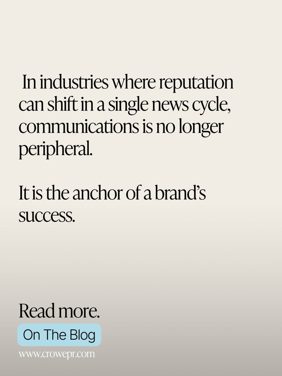 Crowe PR tweet media