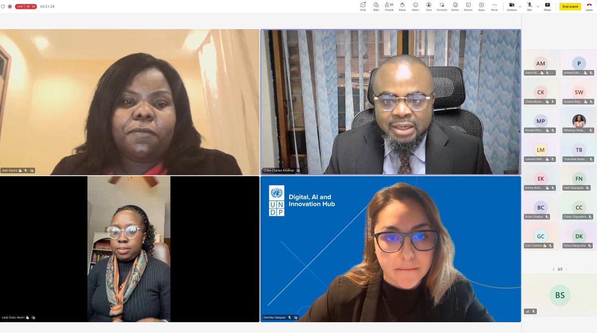 #CSW70 Panel Discussion: Judge Jean Kayira 🇲🇼, Lawyer Lanji Ouko‑Awori 🇰🇪 &amp; UNDP Digital Specialist Darinka Vasquez stressed that impact grows when countries share experience on survivor‑centred digital systems &amp; that these tools must include strong human‑rights safeguards.