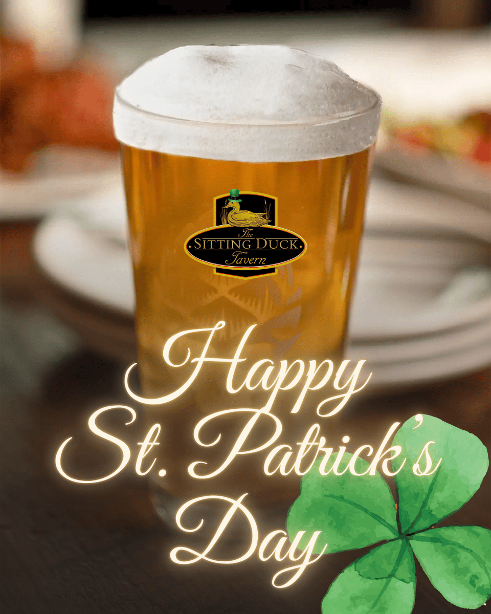 Happy Saint Patrick's Day from all of us at Sitting Duck Tavern! Celebrate with good food and great company.

Visit us today.
sittingducktavern.com

#SittingDuckTavern #CommunityFirst #LocalEats #OxfordCT #StratfordCT #TrumbullCT #StPatricksDay
