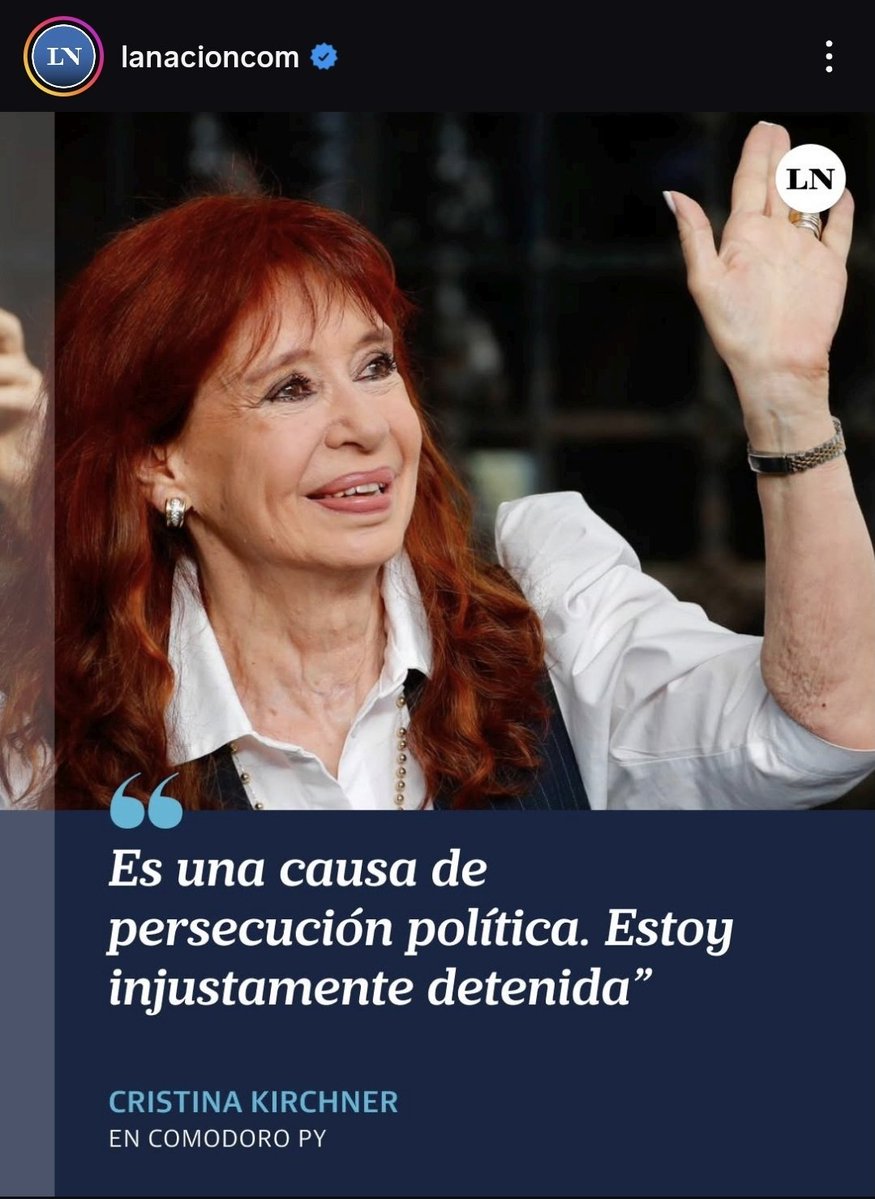 Cuadernos.
La postura de CFK, la de siempre: el universo contra ella.