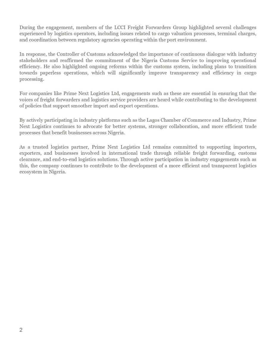 prime next logistics ltd tweet media