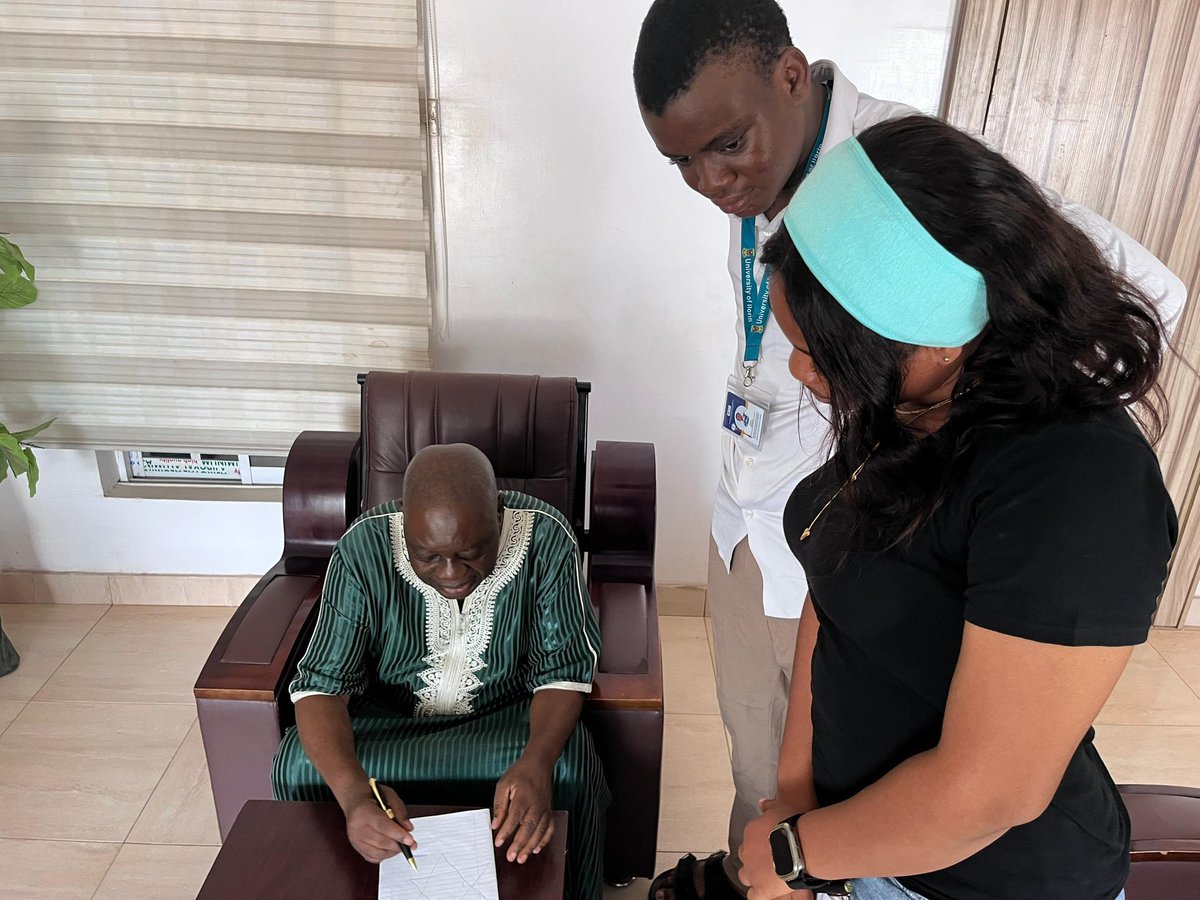 UnilorinNessa's tweet image. Recently, members of the BuildX committee visited Arc. Makay— Olukayode Makanjuola (FNIA), the honouree of the BuildX Design Competition.

A renowned Architect whose impact stretches to national stage; With a portfolio featuring the International Stadium Ilorin, Kwara State