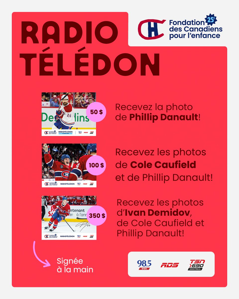 Fondation des Canadiens pour l'enfance tweet media