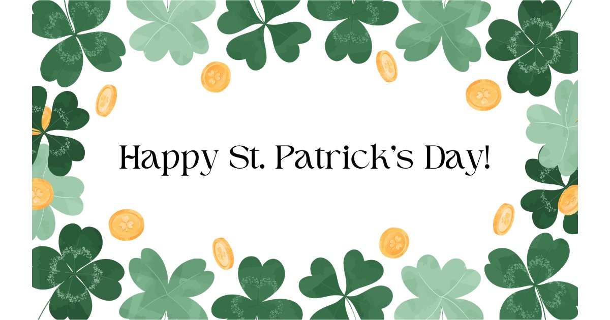 Wishing everyone has the luck of the Irish today!🍀🌈