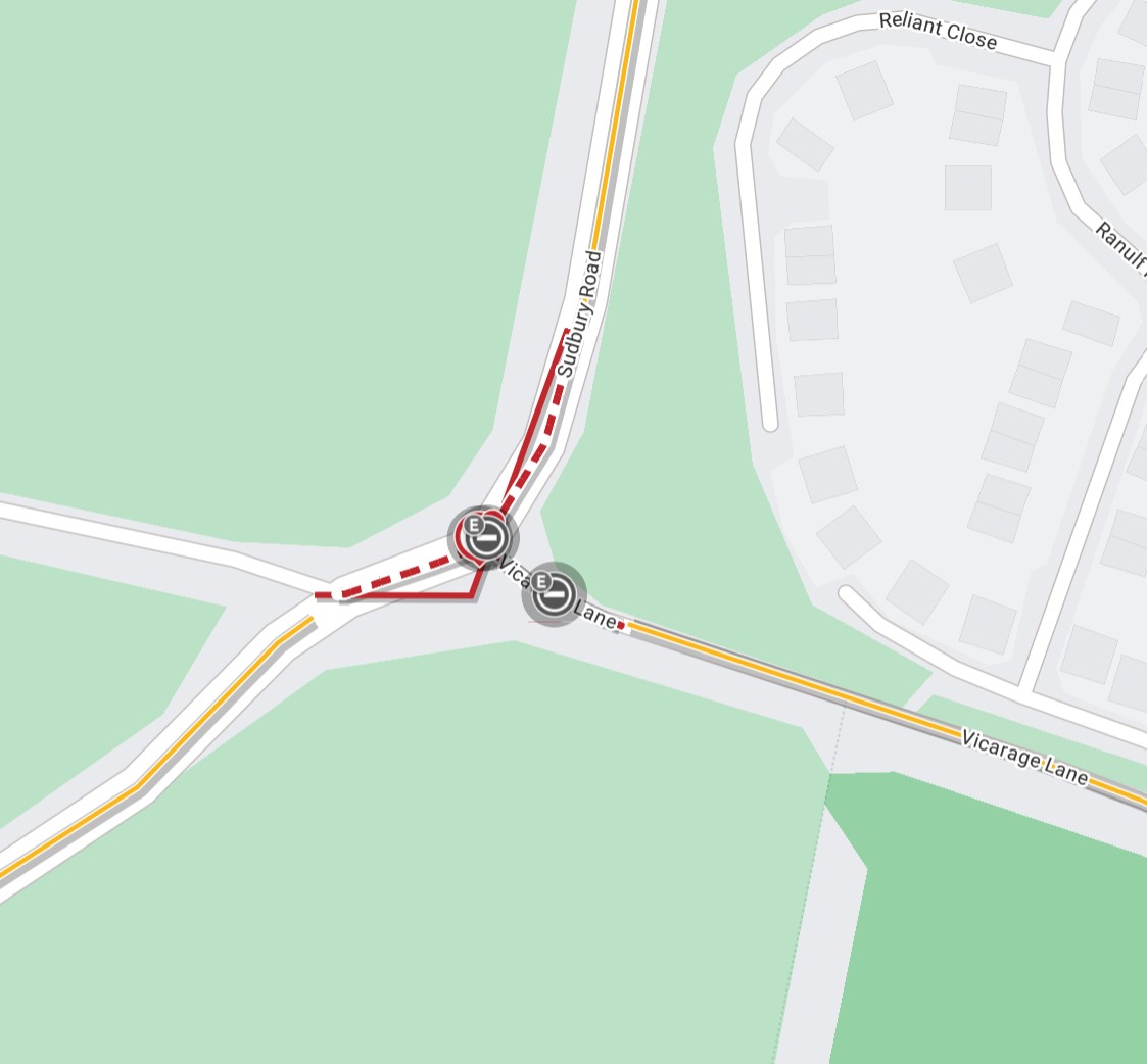 Suff_highways's tweet image. ⚠️ 𝙐𝙥𝙘𝙤𝙢𝙞𝙣𝙜 𝙬𝙤𝙧𝙠𝙨: Sudbury Rd, Vicarage Ln, #Acton will be closed 7pm today (Tue 17 Mar)-5am Wed 18 Mar for road repairs.

The road will only need to be closed for a time during the advertised hours. Access will be maintained for residents and businesses throughout.