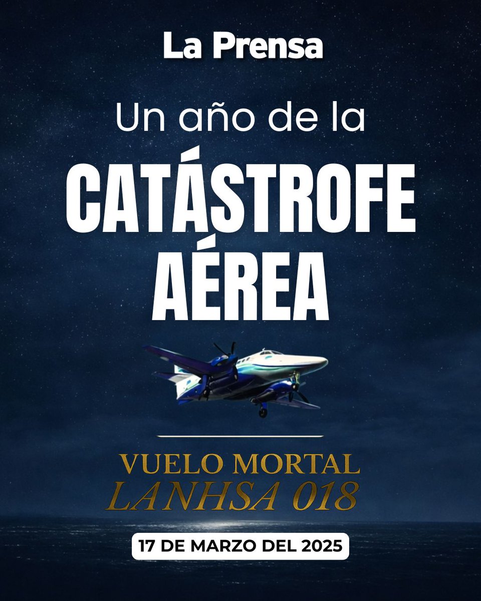 DiarioLaPrensa's tweet image. 🕊✈️#Luto | A un año del accidente del vuelo LANHSA 018 en Roatán, Honduras recuerda a las 12 víctimas que perdieron la vida tras la caída de la aeronave al mar segundos después del despegue. La tragedia sigue marcando a sus familias y al país. 🇭🇳
