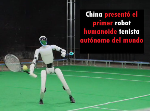silentconv23245's tweet photo. En #China un equipo de #robótica de la empresa #Galbot desarrolló el primer #robot humanoide #tenista totalmente autónomo del mundo. El autómata, capaz de aprender #porsímismo usando técnicas de aprendizaje por refuerzo, ha llamado la atención de #ElonMusk
https://t.co/QIcvw8AusZ https://t.co/5BkckG7J6i
