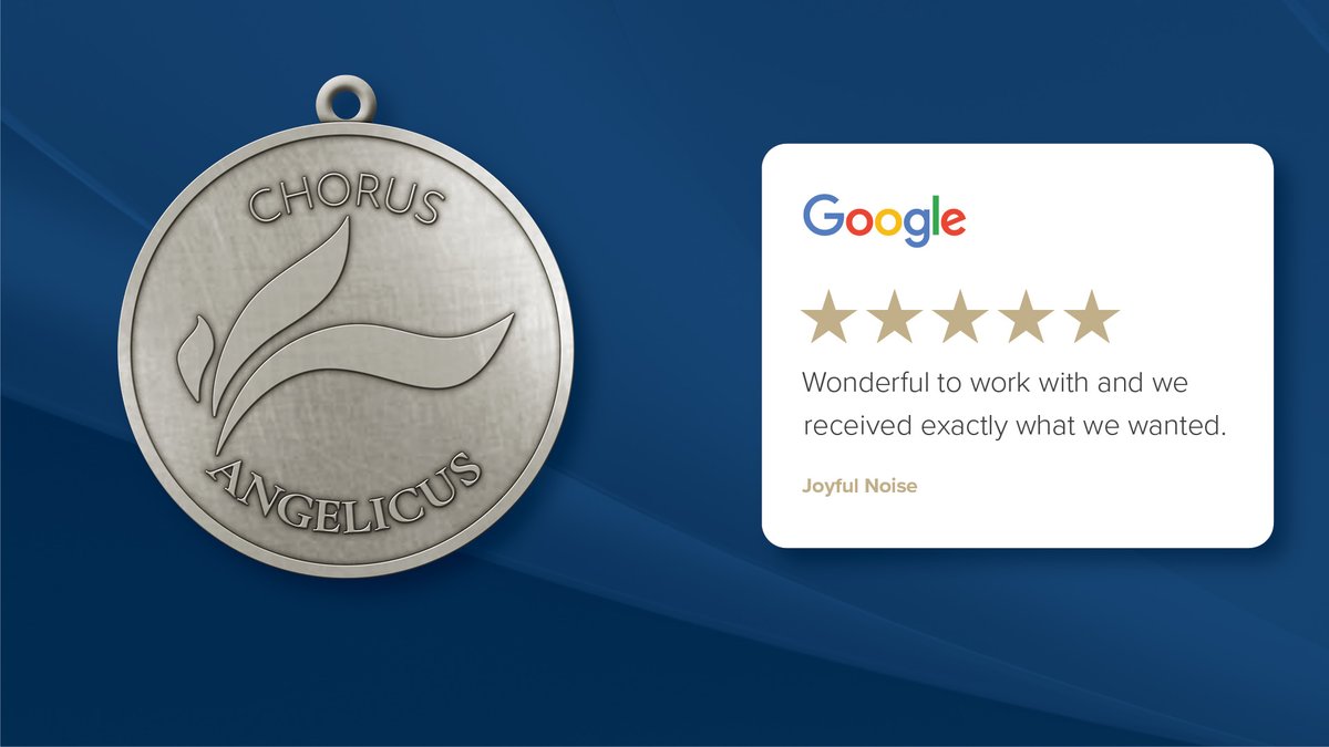 ⭐️⭐️⭐️⭐️⭐️ 5 Star Google Review!

Thank you Joyful Noise for allowing us the pleasure of creating your medals!

#medalcraftmint #mmi #theamericanwaytomint #5starreview