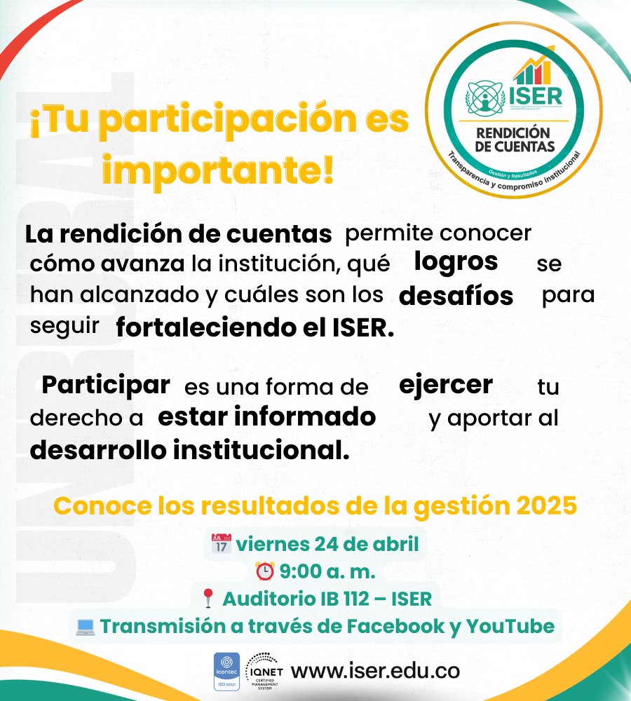 Instituto Superior de Educación Rural - ISER tweet media