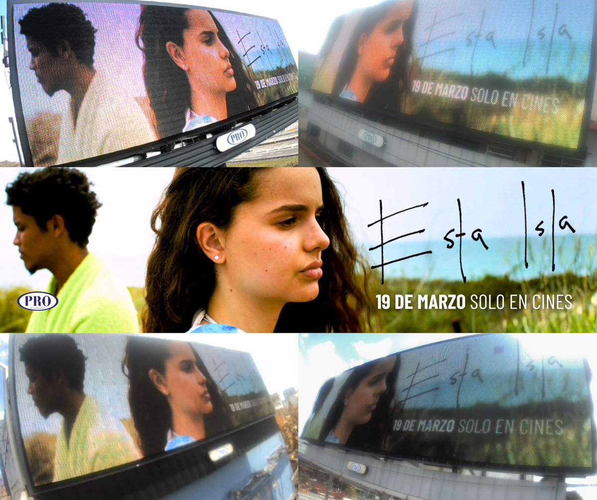 PROBillboards's tweet photo. La nueva película puertorriqueña ESTA ISLA en varias de nuestras vallas digitales en Puerto Rico. Estrenado jueves 19 de marzo en cines. 🇵🇷 https://t.co/Ogy8kD29h2