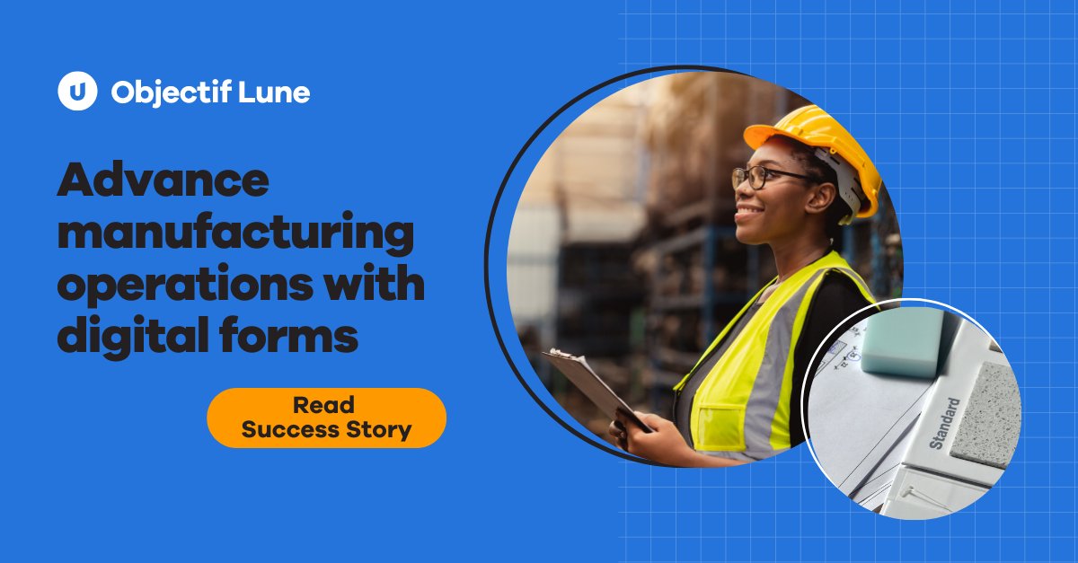 ObjLune's tweet image. This tile #manufacturer was familiar with the challenges of relying on paper-based processes. They opted for #olconnect's #digitalforms solution to access, capture, and submit vital information and significantly boost their operations. Learn more: bit.ly/4cxDzLP #upland