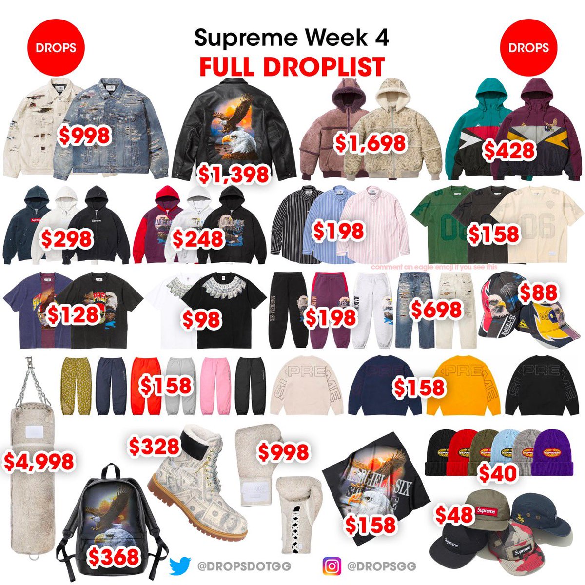 Supreme x MM6 Maison Margiela / Timberland 26SS Week4 海外定価と