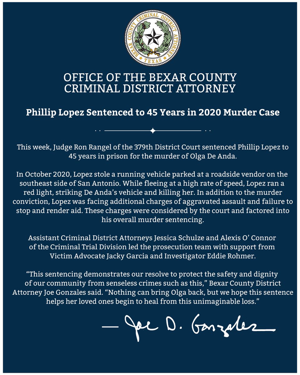 Bexar County Criminal District Attorney's Office tweet media