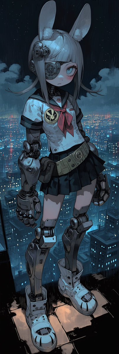 KcraftAIart's tweet image. Good night.
Bunny-roid Girl
兎耳少女倶楽部