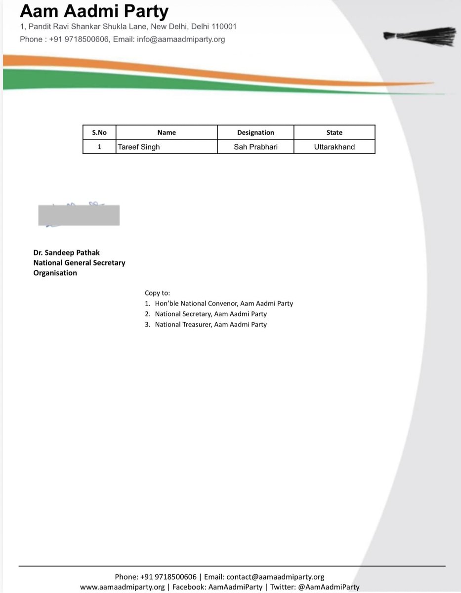 AAP Indore M.P. tweet media