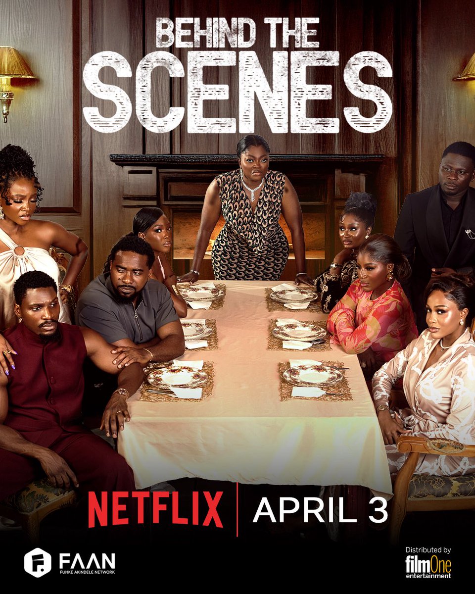We are so proud of this achievement! 
Behind the Scenes now coming to <a href="/NetflixNaija/">Netflix Nigeria</a> April 3rd,2026

We are bringing the experience to your doorstep! 

Distributed by <a href="/FilmOneng/">FilmOne Entertainment</a> 

#BehindtheScenes