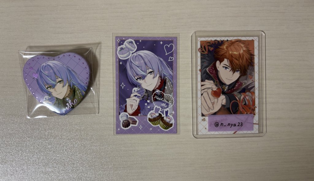 【交換・譲渡】 にじさんじ Melty Valentine バレンタイン ハート 缶バッジ チェキ

譲┊ 画像参照

求┊ ご希望額（金額ご提示ください）+送料

譲渡のみ、まとめての方優先。
1部状態悪いものがあるためALT記載
PayPayまたはメルペイ、金額が大きくなる場合は銀行振込
お気軽にお声掛けください◎